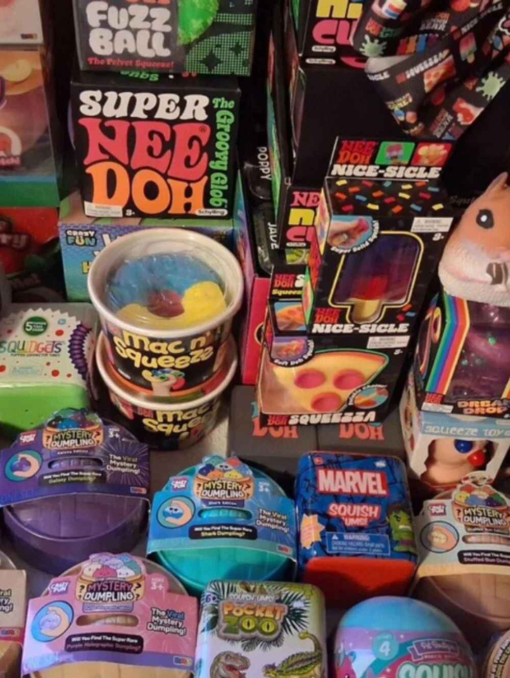 10pc Mystery Box Smushers Needoh Rms Dumpling Squishy Jumbo Sugar Swap Rare